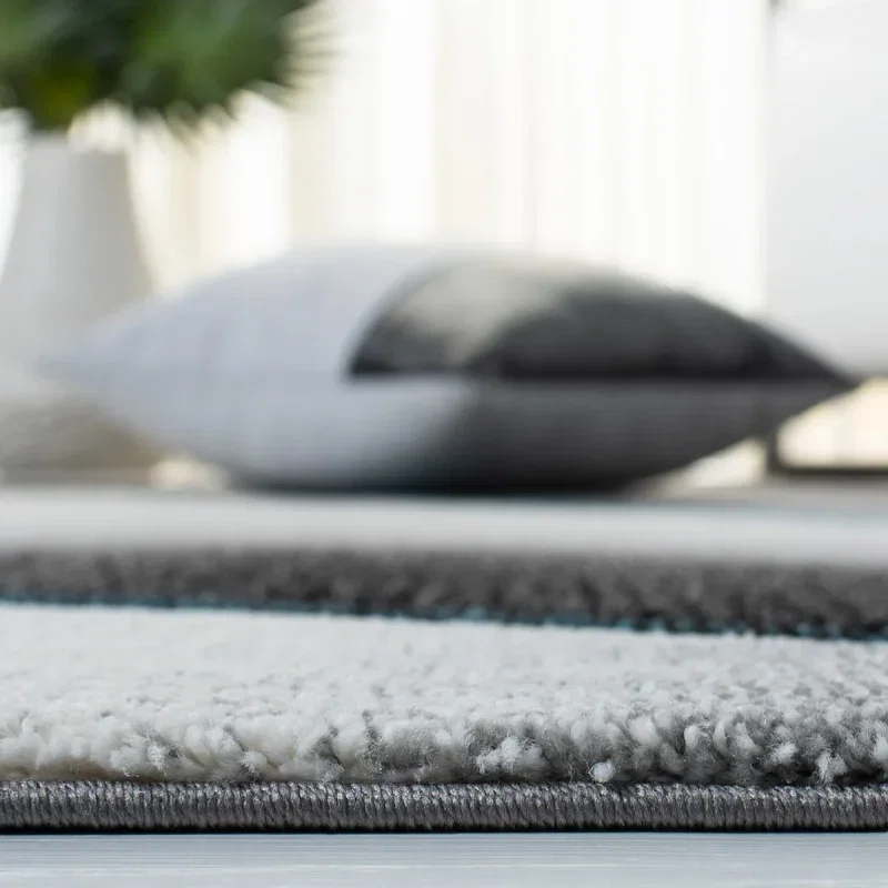 Tapete Actores de Ondas Fluidas en Gris con Azul