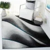Tapete Actores de Ondas Fluidas en Gris con Azul