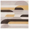 Tapete Adira Abstracto en Beige con Amarillo