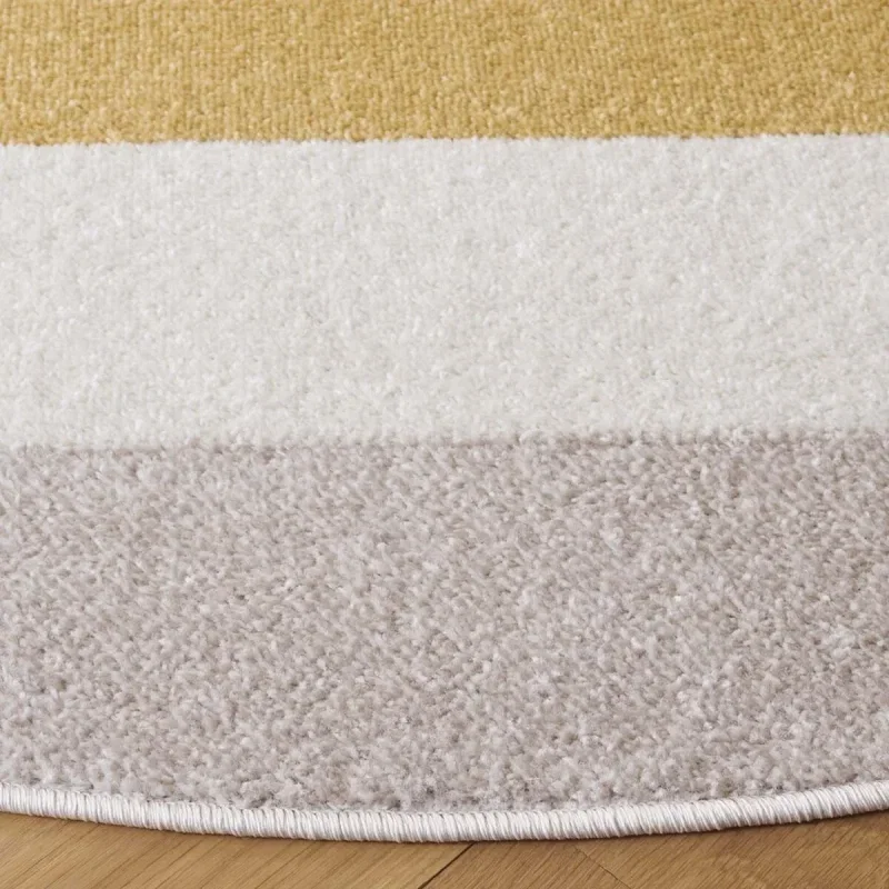 Tapete Adira Abstracto en Beige con Amarillo