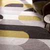 Tapete Adira Abstracto en Beige con Amarillo