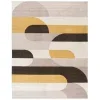 Tapete Adira Abstracto en Beige con Amarillo