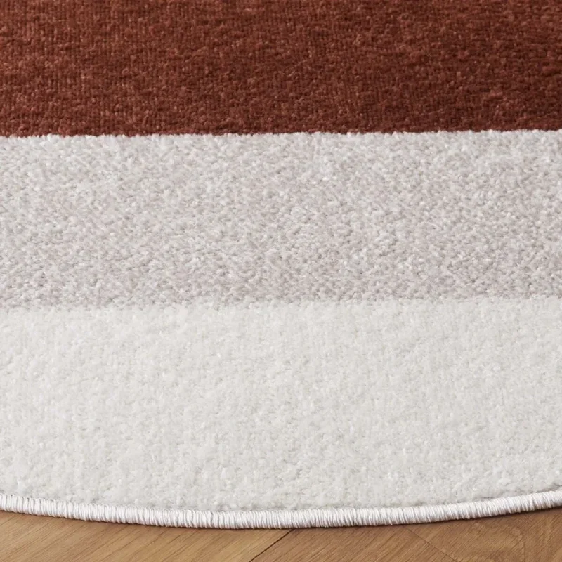 Tapete Adira Abstracto en Beige con Terracota