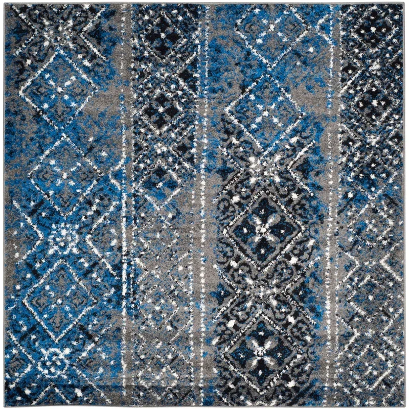Tapete Adira Bohemio en Gris con Multicolor