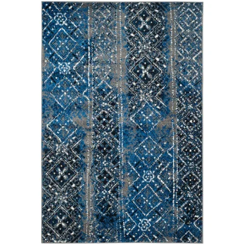 Tapete Adira Bohemio en Gris con Multicolor