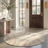 Tapete Adira Brochas Onduladas en Marfil con Beige