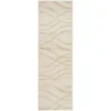 Tapete Adira Brochas Onduladas en Marfil con Beige