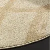 Tapete Adira Brochas Onduladas en Marfil con Beige