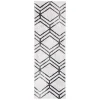 Tapete Adira Chevron Droble en Marfil con Carbon