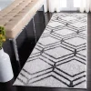 Tapete Adira Chevron Droble en Marfil con Carbon