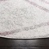 Tapete Adira Chevron Droble en Marfil con Ciruela