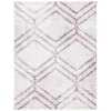 Tapete Adira Chevron Droble en Marfil con Ciruela