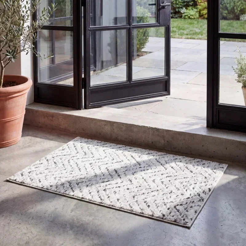 Tapete Adira Chevron en Grises