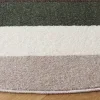 Tapete Adira de Curvas Mid Century en Verde con Beige