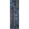 Tapete Adira de Diamantes en Azul con Negro