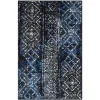 Tapete Adira de Diamantes en Azul con Negro