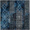 Tapete Adira de Diamantes en Azul con Negro