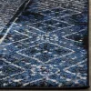 Tapete Adira de Diamantes en Azul con Negro