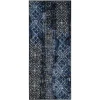 Tapete Adira de Diamantes en Azul con Negro