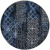 Tapete Adira de Diamantes en Azul con Negro