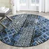 Tapete Adira de Diamantes en Azul con Negro