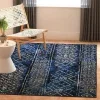 Tapete Adira de Diamantes en Azul con Negro