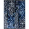 Tapete Adira de Diamantes en Azul con Negro