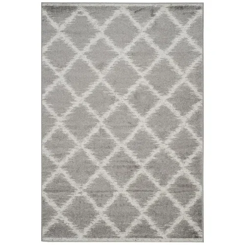 Tapete Adira de Diamantes en Gris con Marfil