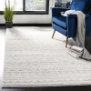 Tapete Adira de Diamantes en Marfil con Gris