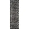 Tapete Adira de Diamantes en Negro con Gris