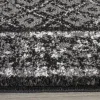 Tapete Adira de Diamantes en Negro con Gris