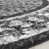 Tapete Adira de Diamantes en Negro con Gris