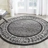 Tapete Adira de Diamantes en Negro con Gris