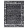 Tapete Adira de Diamantes en Negro con Gris