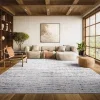 Tapete Adira Moderno en Marfil con Gris