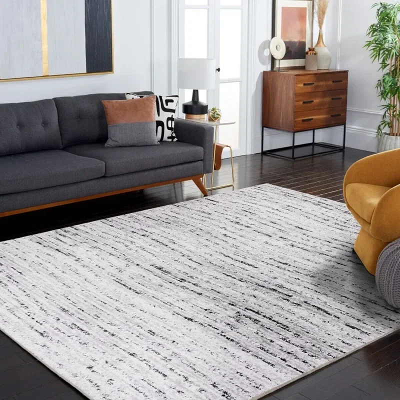 Tapete Adira Moderno en Marfil con Gris