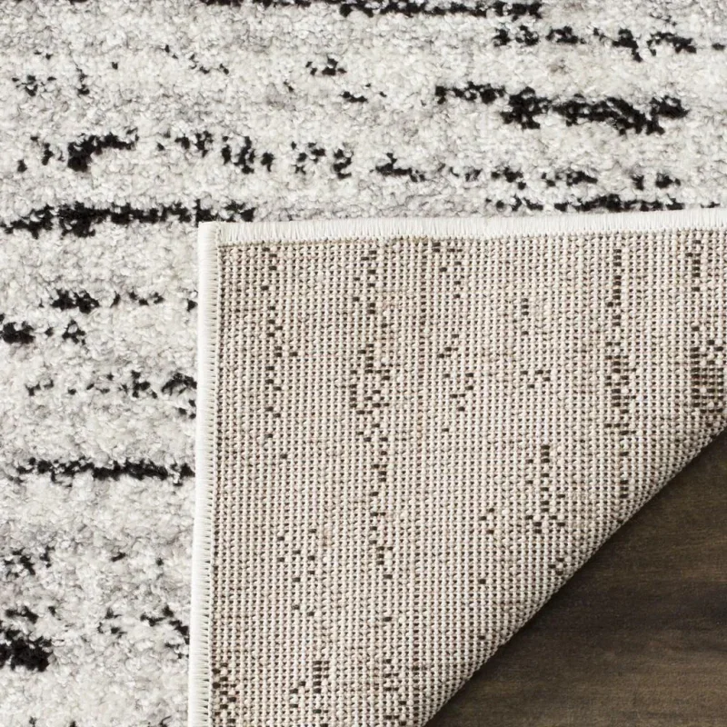 Tapete Adira Moderno en Marfil con Gris