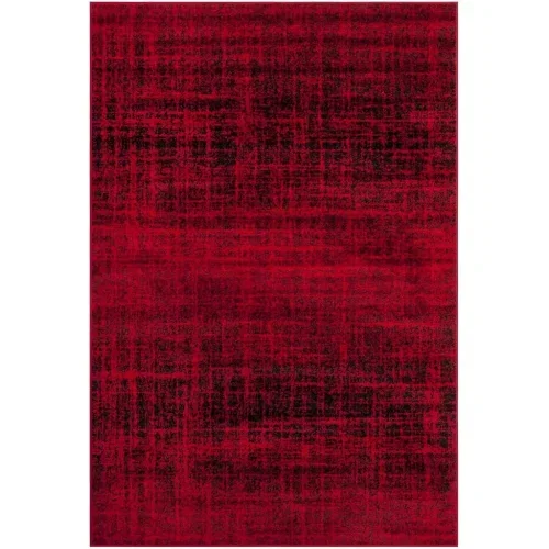 Tapete Adira Moderno en Rojo con Negro