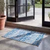 Tapete Adira Vintage Pátina en Azul con Gris
