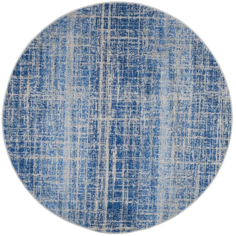 Tapete Adira Vintage Pátina en Azul con Gris