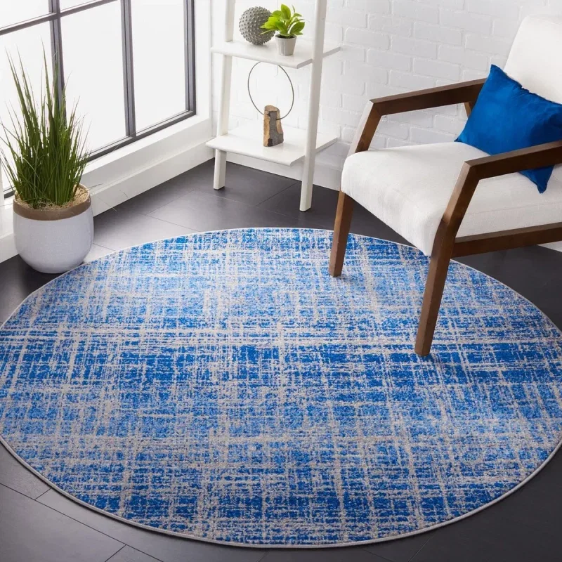 Tapete Adira Vintage Pátina en Azul con Gris