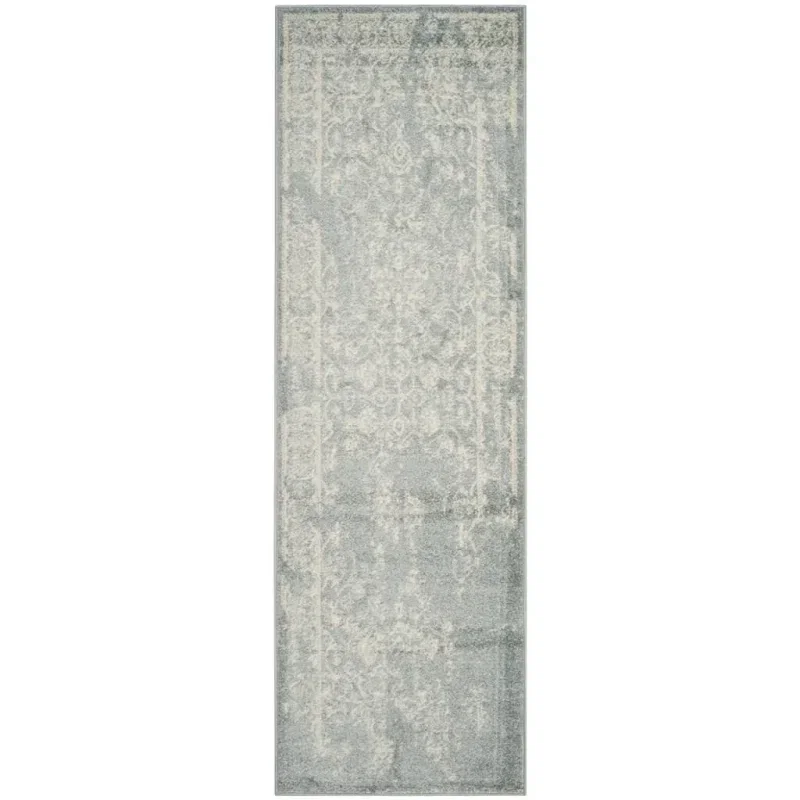 Tapete Adira Vintage Pátina en Gris con Marfil