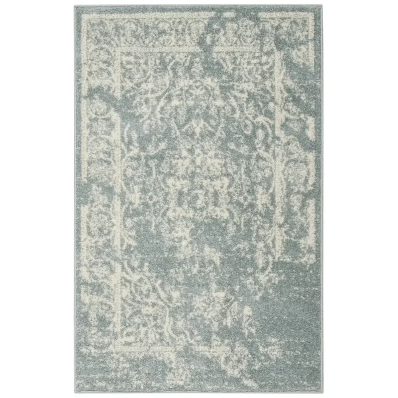 Tapete Adira Vintage Pátina en Gris con Marfil