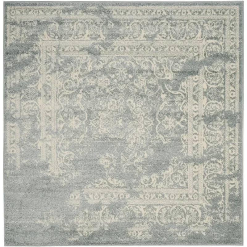 Tapete Adira Vintage Pátina en Gris con Marfil