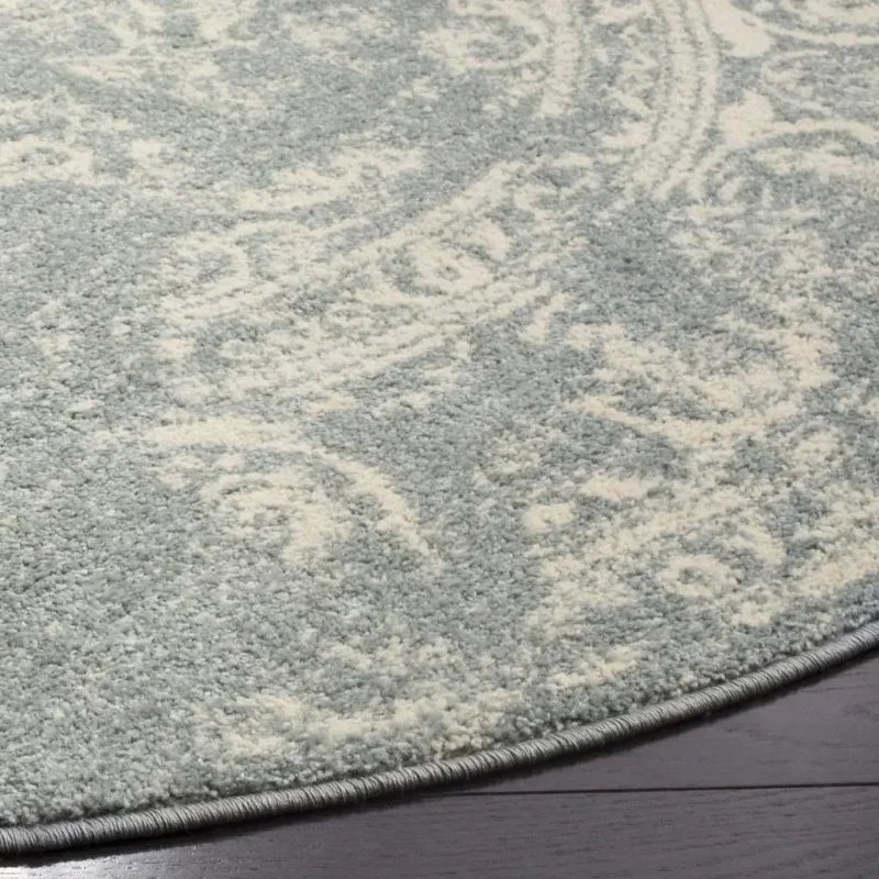 Tapete Adira Vintage Pátina en Gris con Marfil