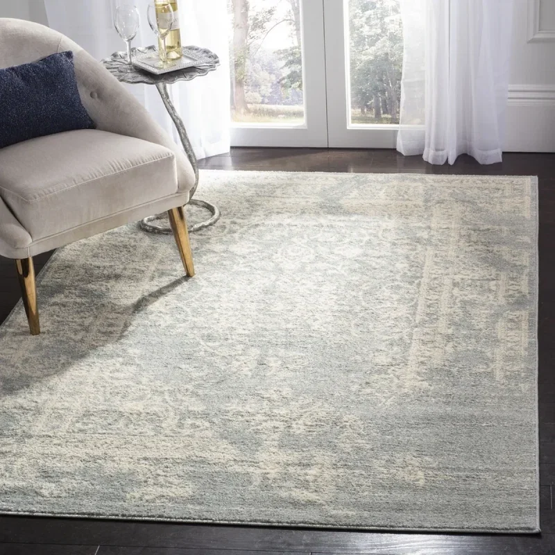 Tapete Adira Vintage Pátina en Gris con Marfil