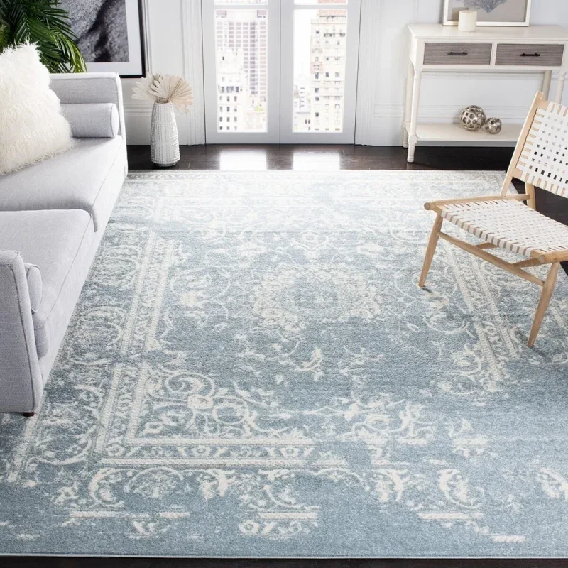 Tapete Adira Vintage Pátina en Gris con Marfil