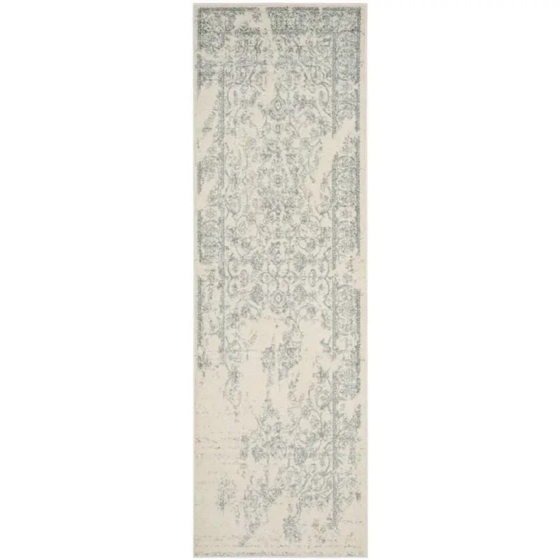 Tapete Adira Vintage Pátina en Marfil con Gris