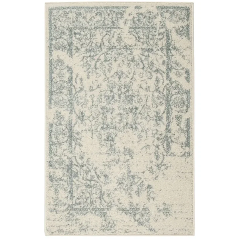 Tapete Adira Vintage Pátina en Marfil con Gris