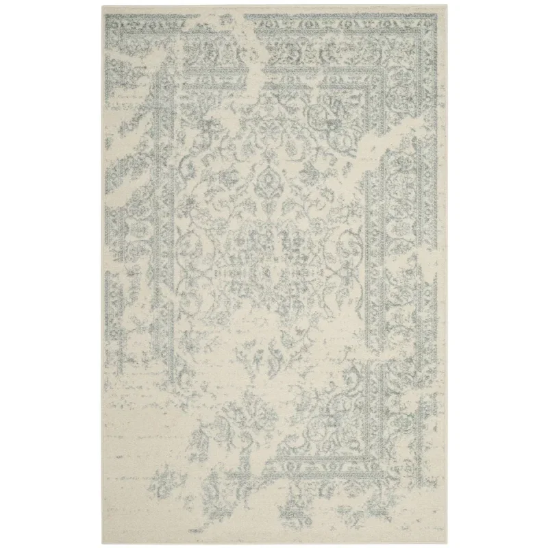 Tapete Adira Vintage Pátina en Marfil con Gris